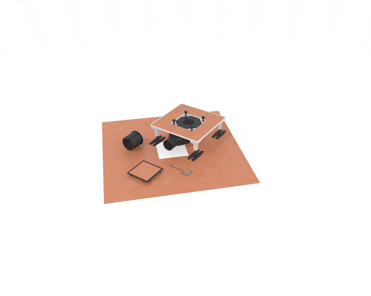 Invisible quattro shower channel